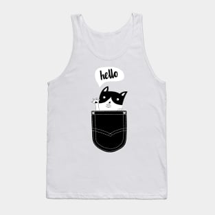 cat in pocket Tank Top